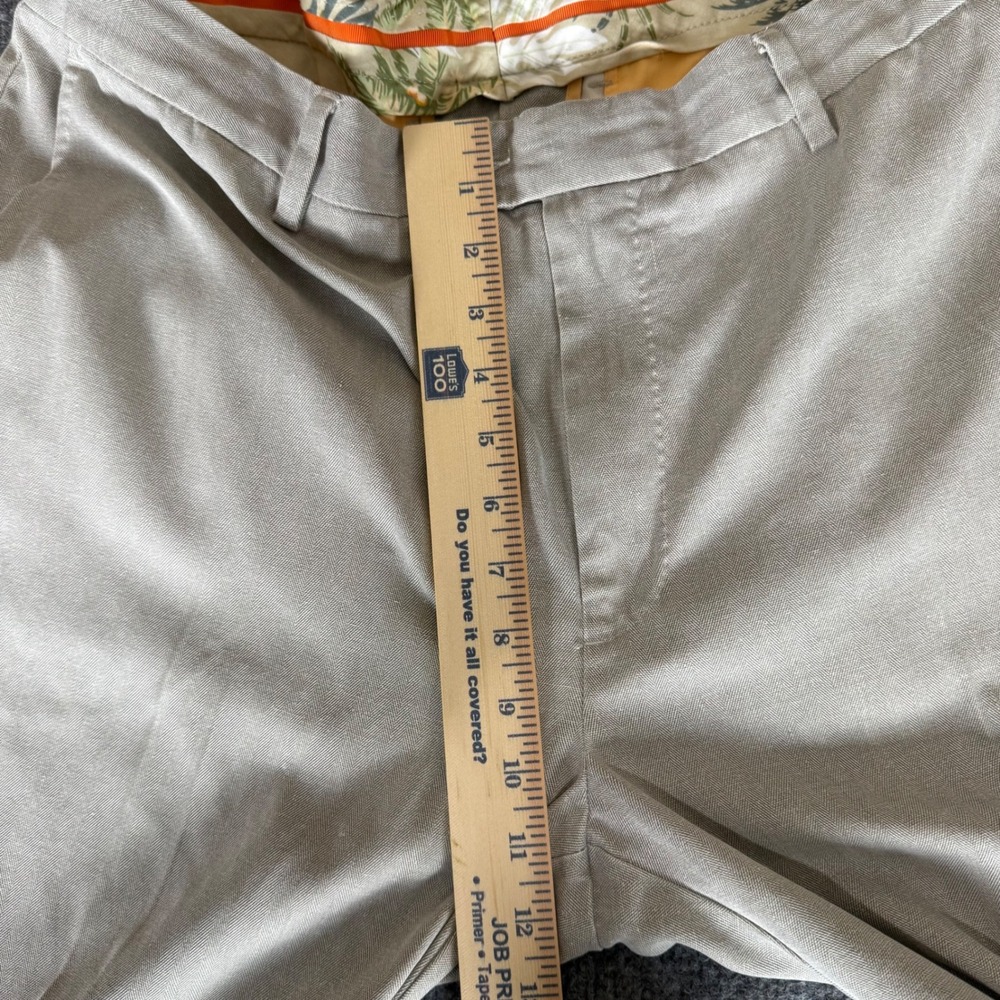 Tommy Bahama Dress Pants Mens 38x32 Beige Silk Blend Soft‎ Casual Comfortable - Picture 7 of 9